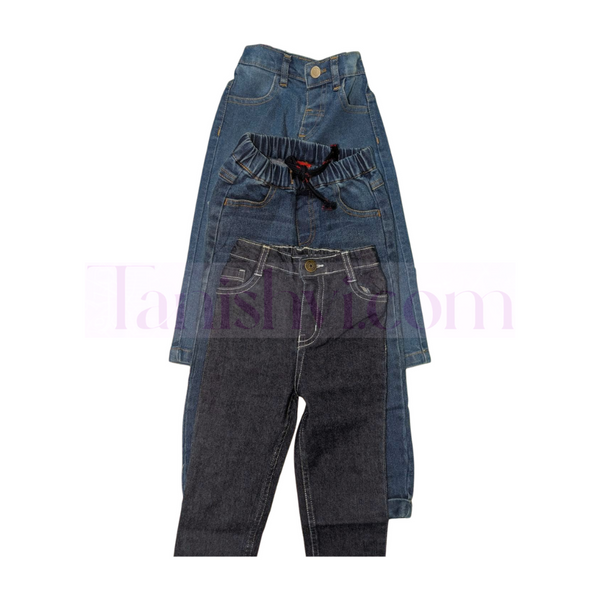 Boys Cotton Jeans Pant - Blue