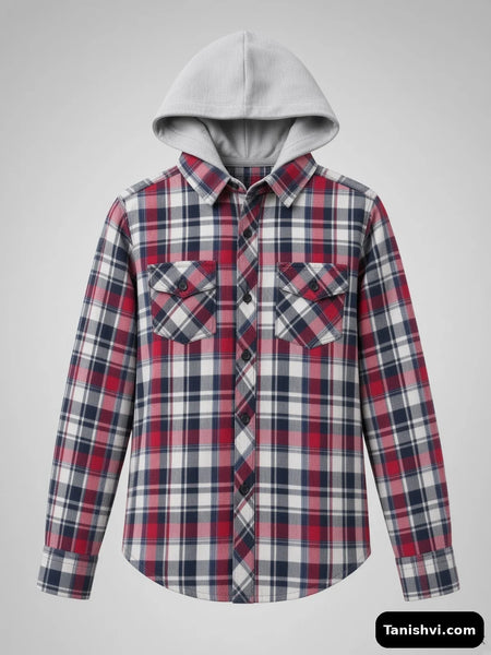 Boys Shirt with Hoodie