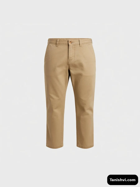 Boys Cotton Jeans Pant - Beige